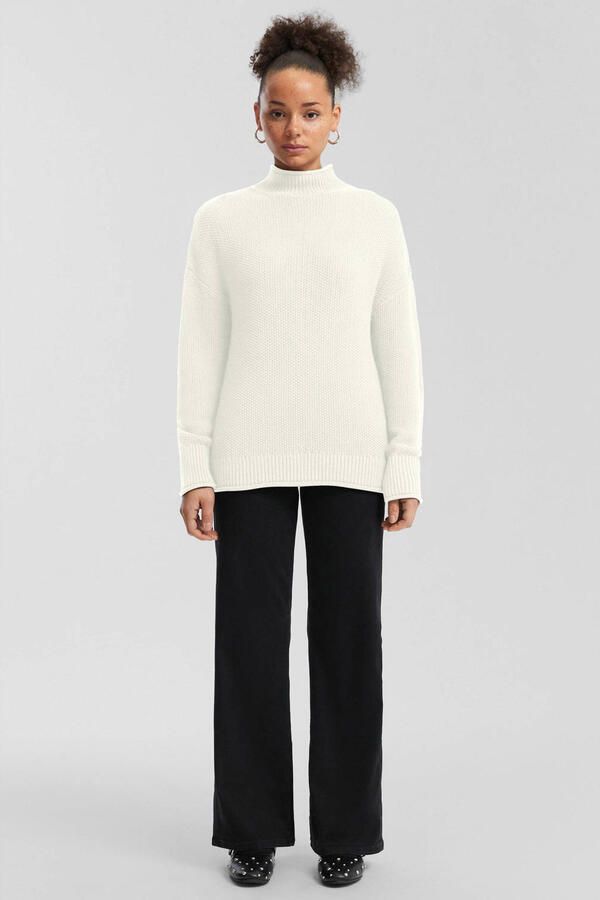 Q S by s.Oliver gebreide trui ecru - Foto 1