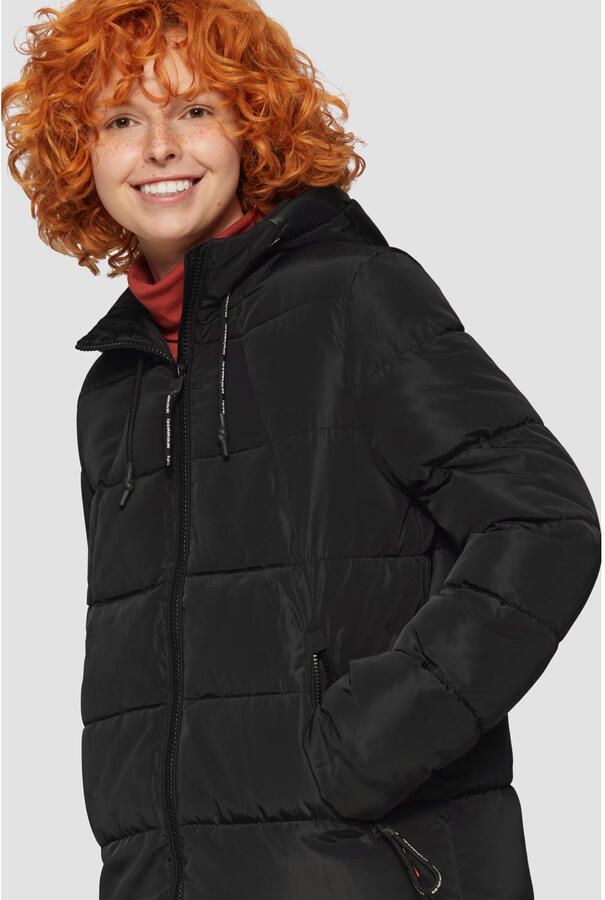 Q S designed by Gewatteerde jas met een capuchon