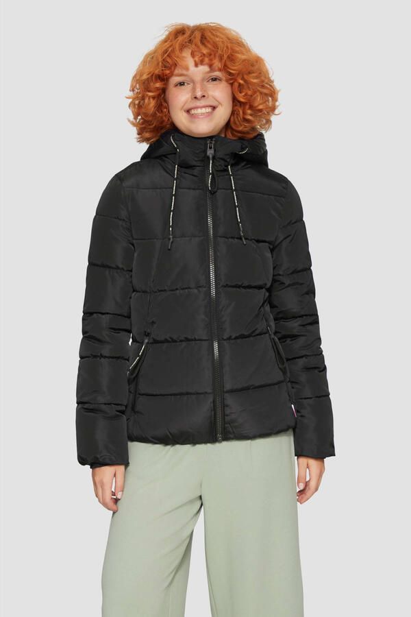 Q S designed by Gewatteerde jas met een capuchon