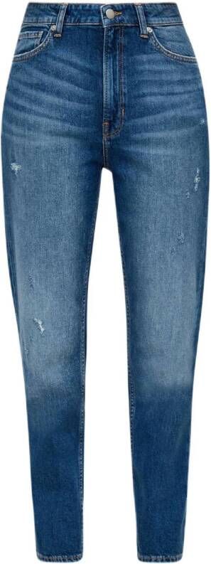 Q S by s.Oliver high waist regular jeans dark blue