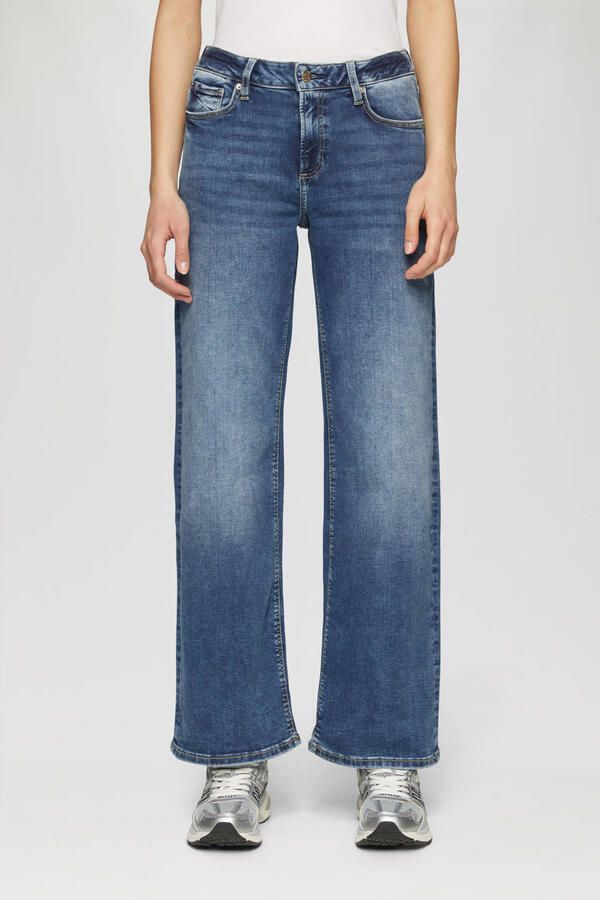 Q S designed by Stretch jeans CATIE Wide Leg in blauwe wassing - Foto 2