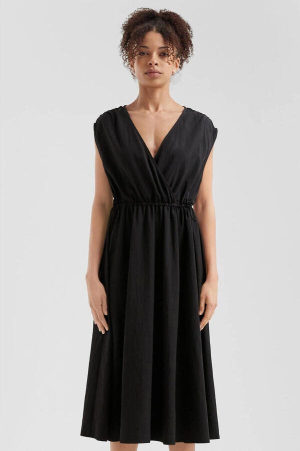Q S by s.Oliver midi jurk zwart
