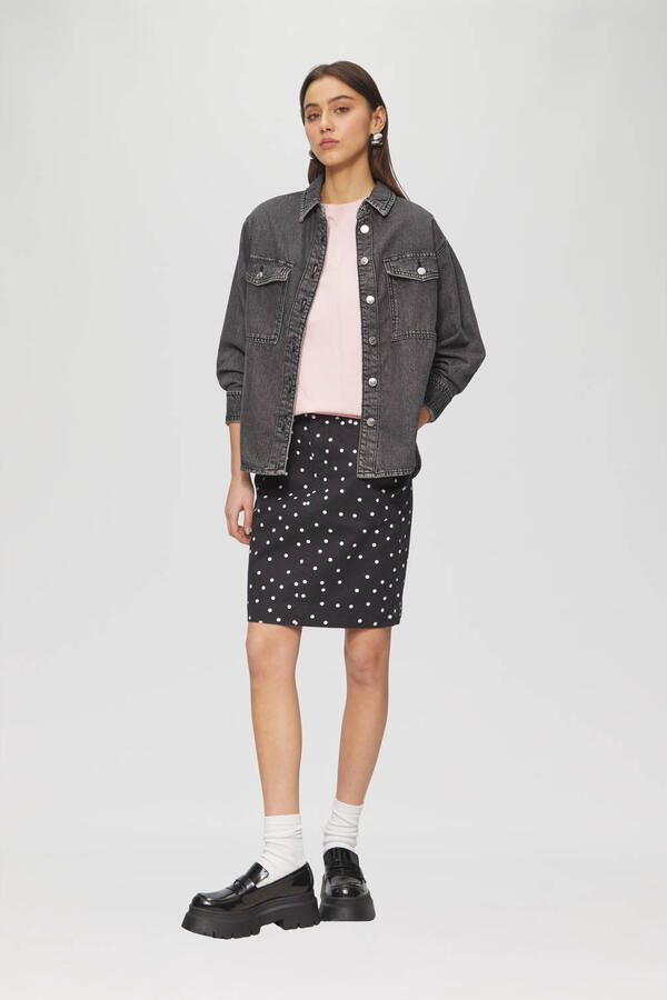 Q S by s.Oliver mini rok zwart