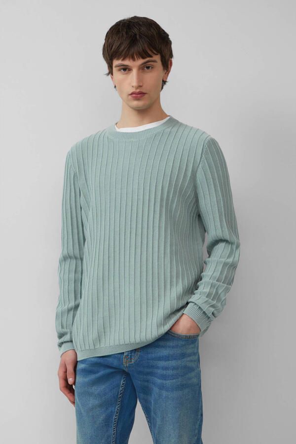 Q S by s.Oliver pullover rib gebreid petrol - Foto 2