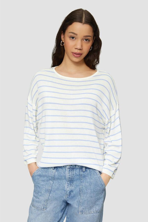 Q S designed by Trui met 3 4 mouwen met gestreept patroon - Foto 2