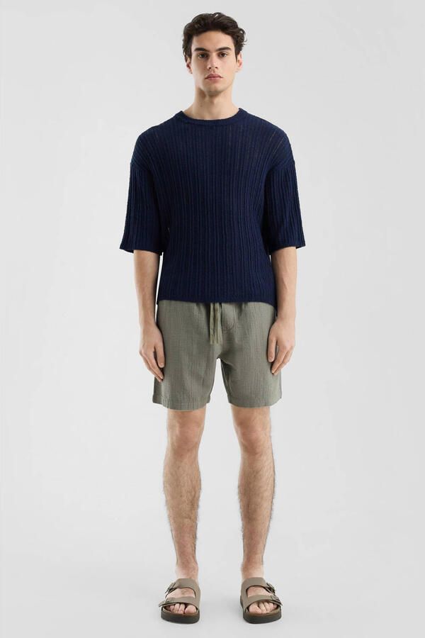 Q S by s.Oliver regular casual short olijfgroen - Foto 2