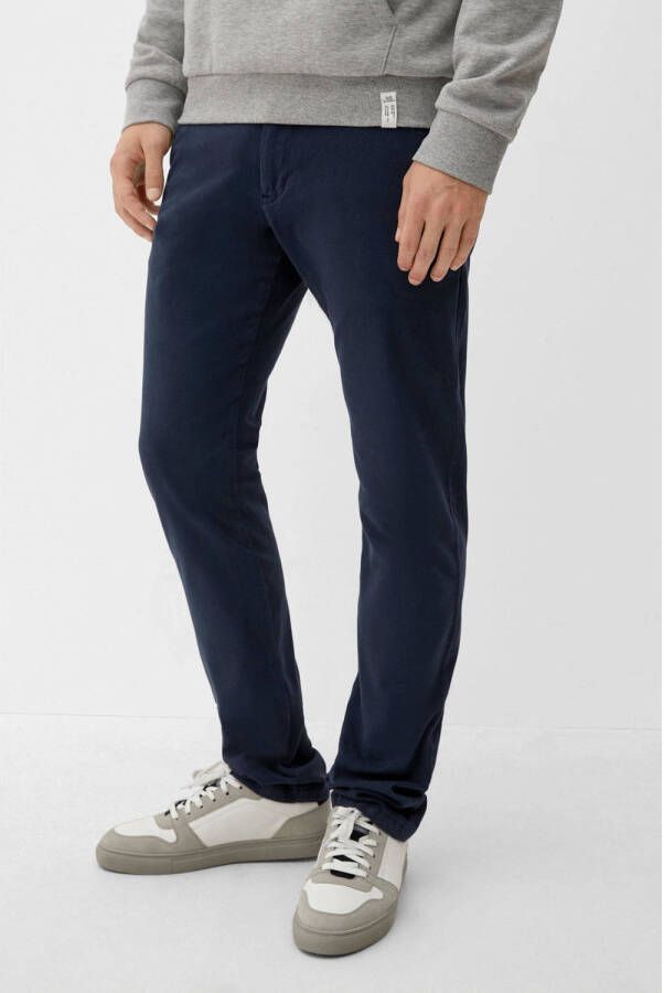 Q S by s.Oliver regular fit chino marine