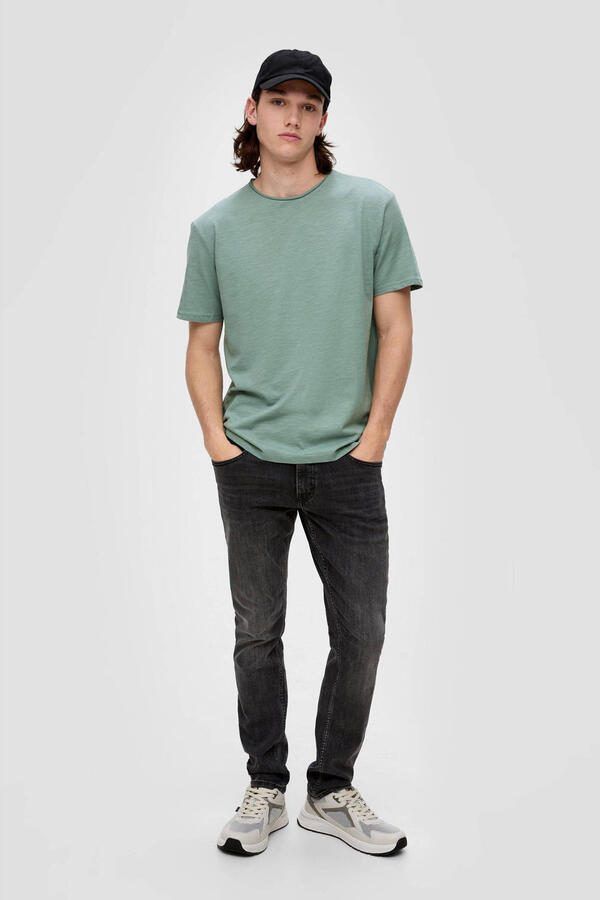 QS regular fit T-shirt groen - Foto 2