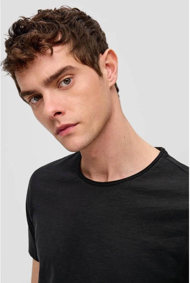 QS regular fit T-shirt zwart - Foto 2