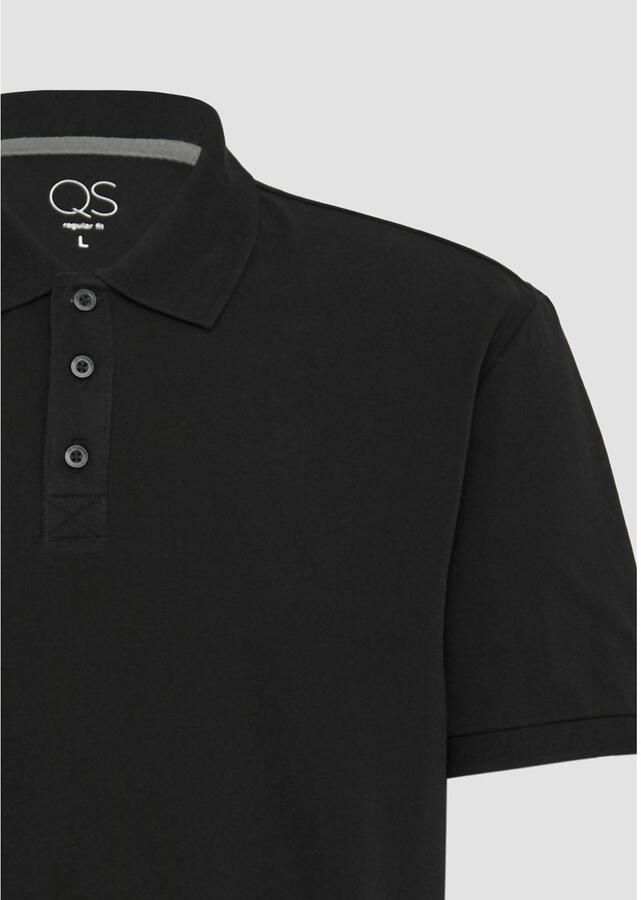 Q S by s.Oliver regular polo zwart