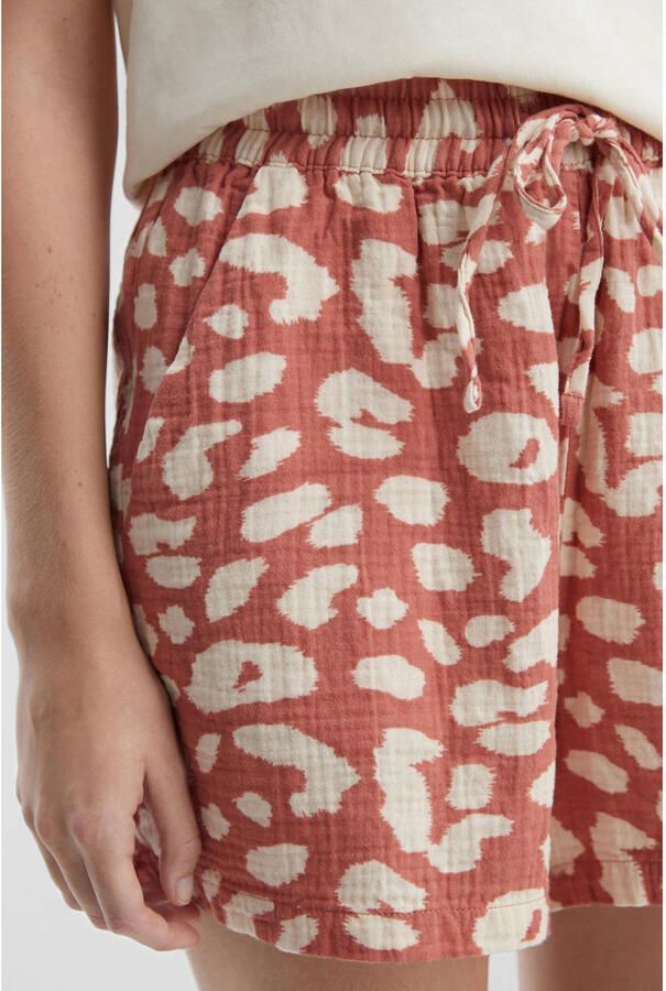 Q S designed by Short Zomerbroek van mousseline met all-over-motief