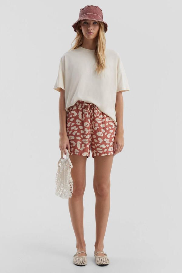 Q S designed by Short Zomerbroek van mousseline met all-over-motief - Foto 2