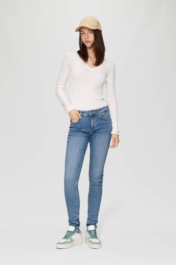 Q S designed by Skinny fit jeans Sadie met zakken