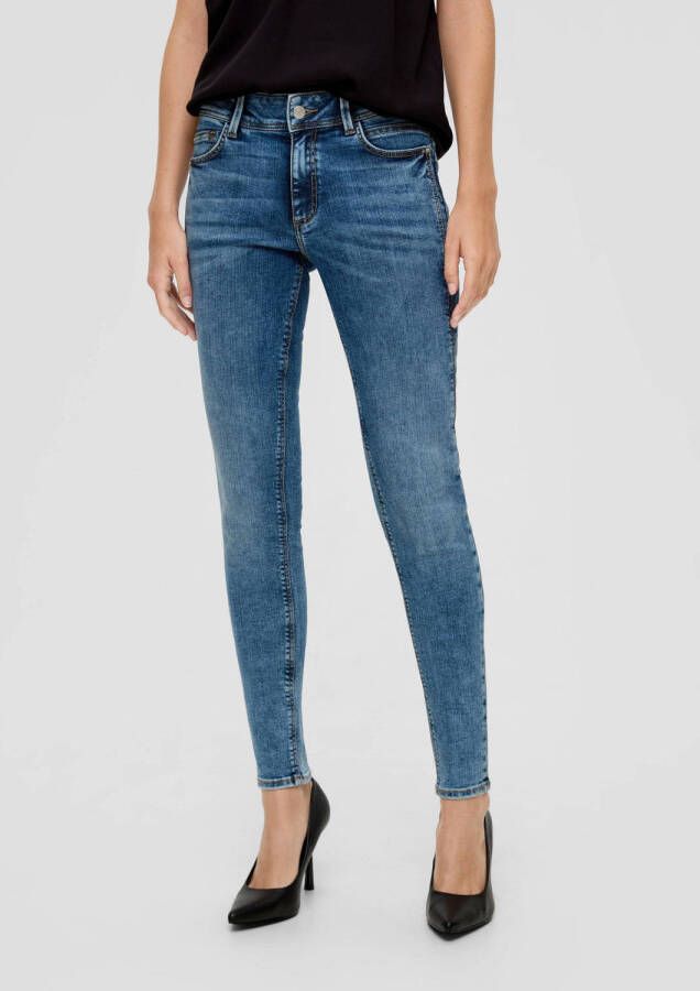 Q S by s.Oliver skinny jeans medium blue denim