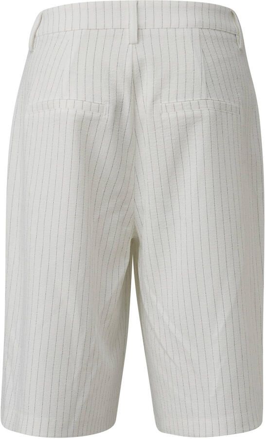 Q S by s.Oliver straight high waist bermuda short wit
