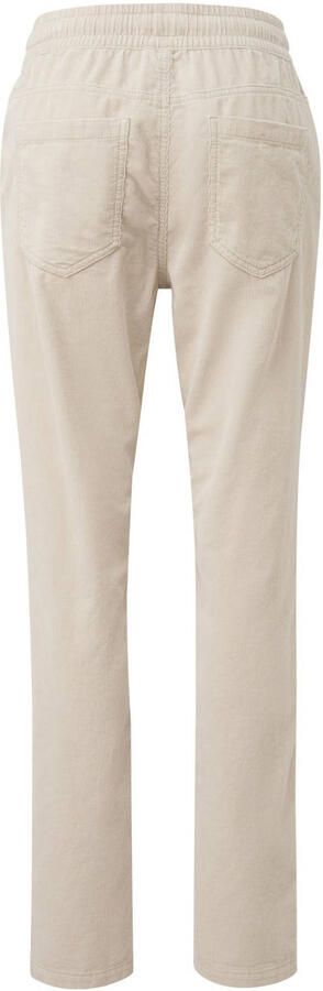 Q S by s.Oliver straight regular waist broek ecru - Foto 3