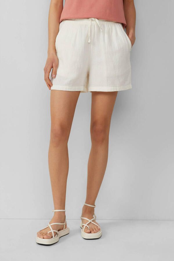 Q S designed by Short Zomerbroek in crinkle-look en met strikband - Foto 2