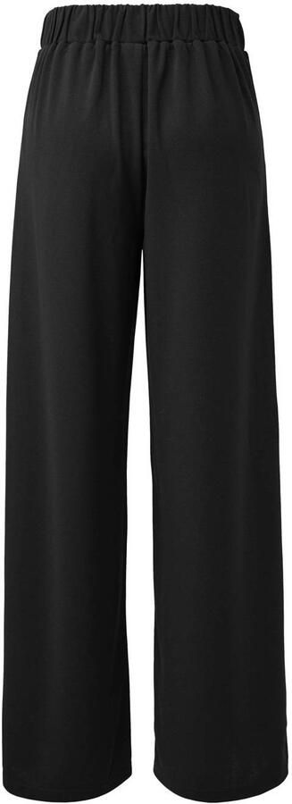 Q S by s.Oliver straight regular waist pantalon zwart