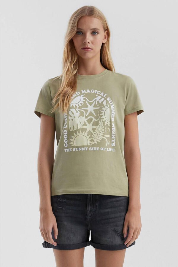 Q S designed by T-shirt met print - Foto 3