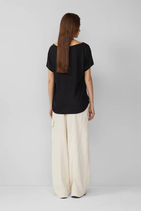 Q S designed by T-shirt met aandeel linnen - Foto 2