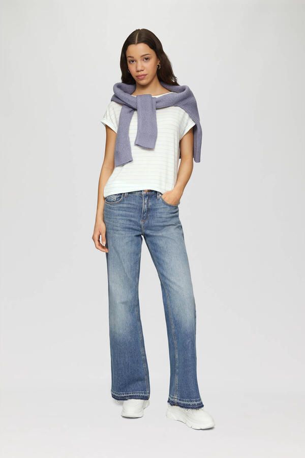 Q S designed by Shirt met korte mouwen met mouwomslagen - Foto 2