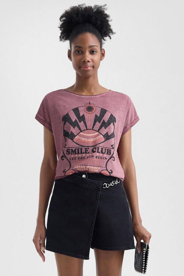 Q S designed by T-shirt met print - Foto 2