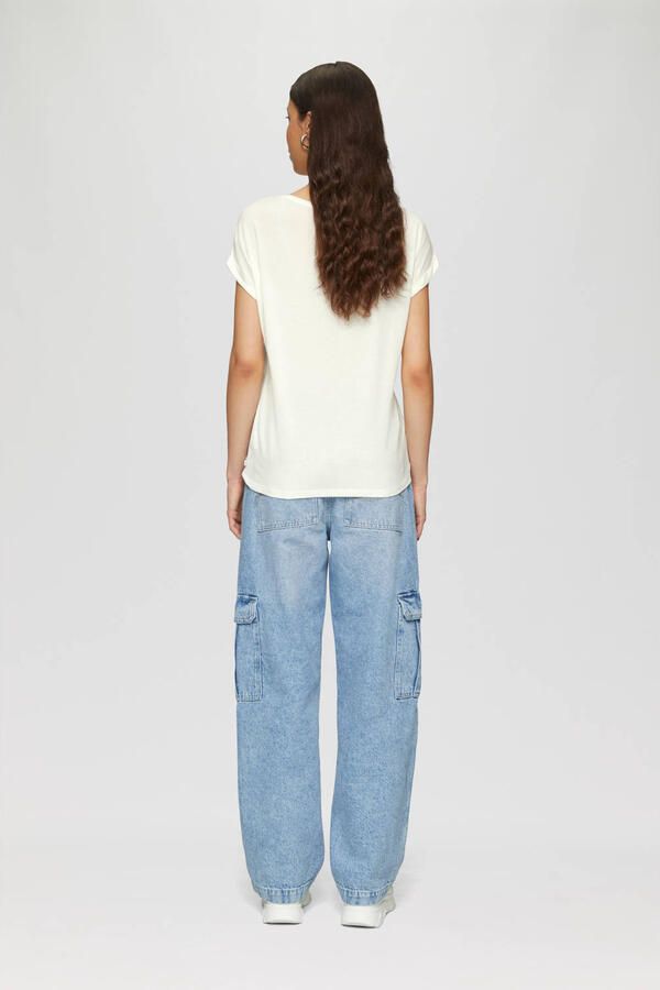 Q S designed by Shirt met korte mouwen met mouwomslagen - Foto 2