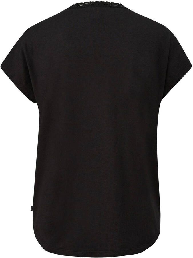 Q S designed by T-shirt met kant bij de hals - Foto 3