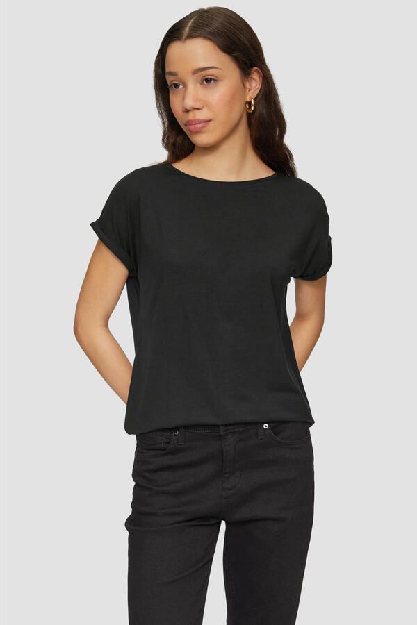 Q S designed by Shirt met korte mouwen met mouwomslagen - Foto 3