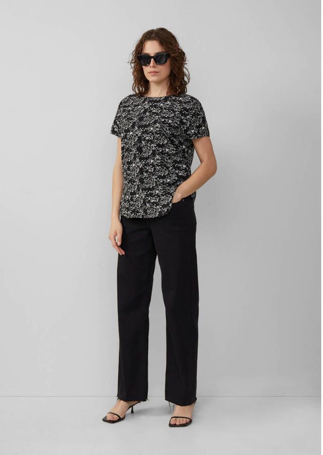 Q S designed by Blouse met korte mouwen