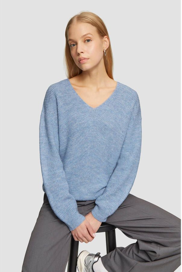 Q S designed by Gebreide trui in gemêleerde look - Foto 2