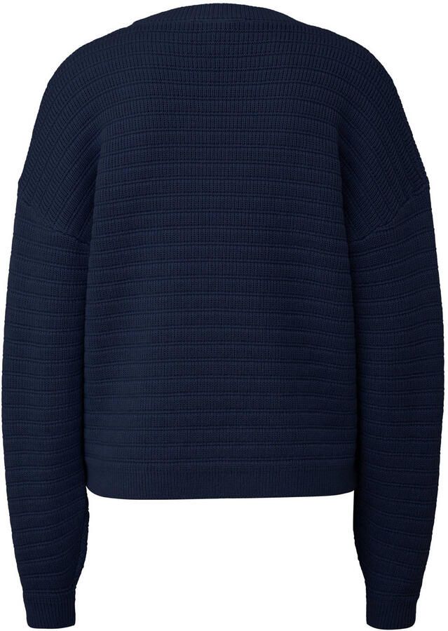 QS Gebreide pullover met ronde hals - Foto 3