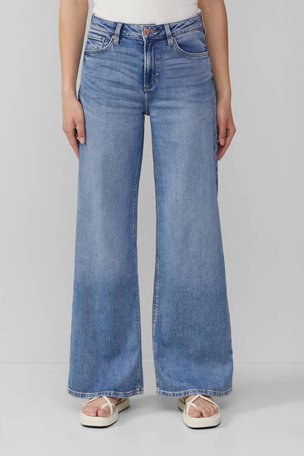 Q S by s.Oliver wide leg jeans dark blue denim