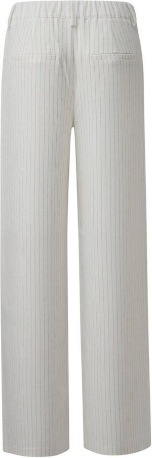 Q S by s.Oliver wide leg regular waist pantalon wit