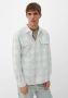 Q S by s.Oliver geruit regular fit overshirt turquoise - Thumbnail 1