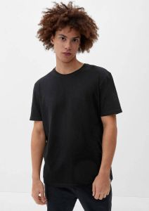 Q S designed by regular fit T-shirt zwart