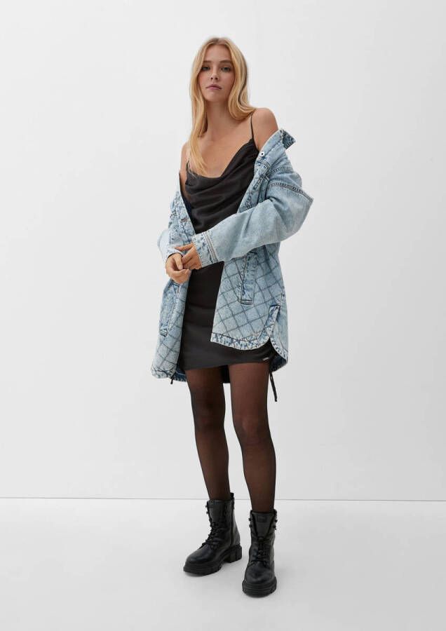QS by s.Oliver Mini-jurk met strikdetails model 'Satin'