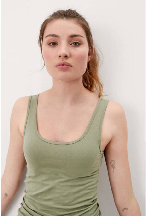 QS by s.Oliver Tanktop met labeldetail model 'Basic'