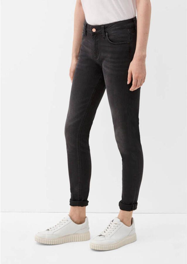 Q S designed by skinny jeans zwart