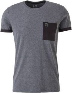 Q S designed by slim fit T-shirt zwart