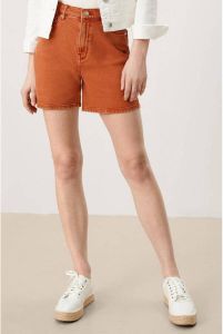 Q S designed by straight fit korte broek oranje