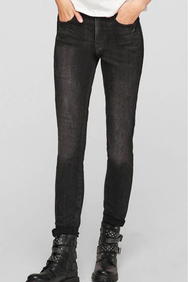 Q S by s.Oliver super skinny jeans antraciet
