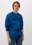 Q S designed by sweater met all over print blauw - Thumbnail 1