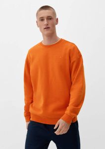 Q S by s.Oliver sweater met logo oranje