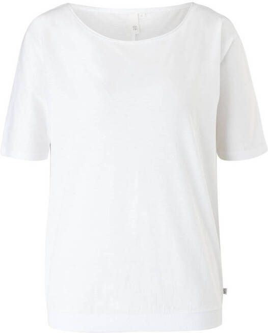 Q S designed by Shirt met ronde hals met een deelnaad op de rug