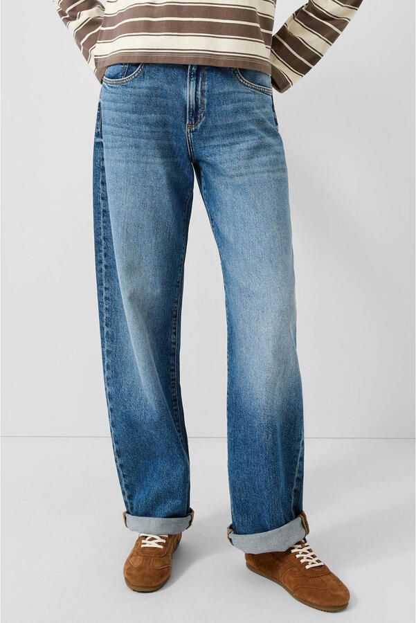 QS barrel jeans blauw