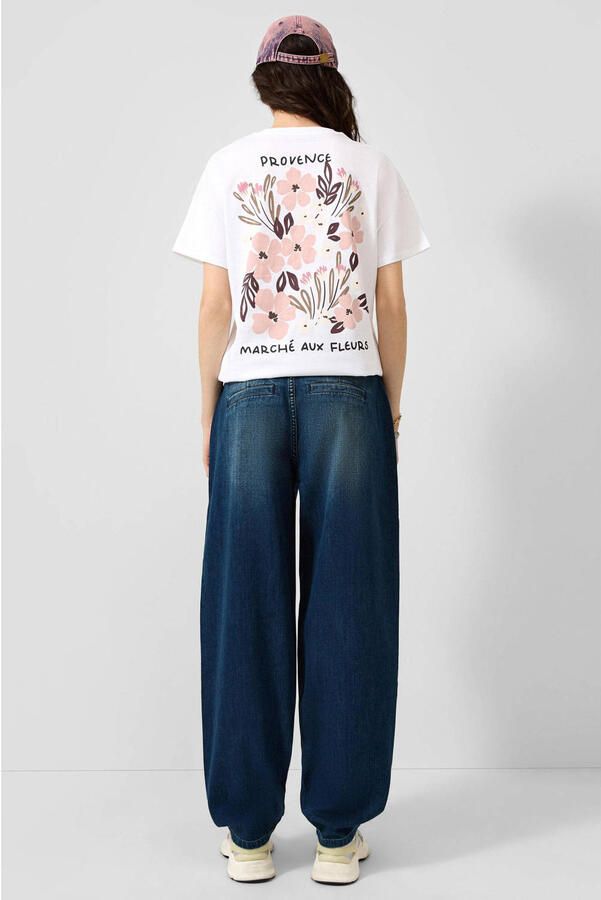 QS barrel jeans donkerblauw - Foto 2