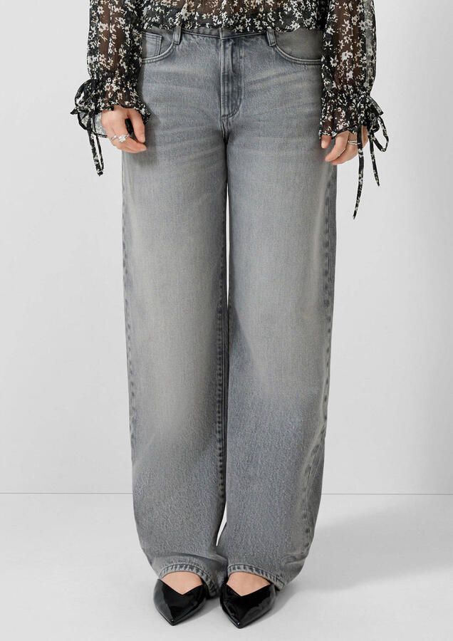 QS barrel jeans grey denim