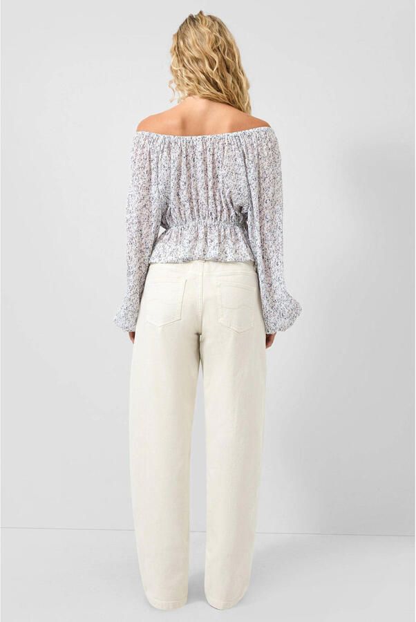 QS barrel jeans wit - Foto 2