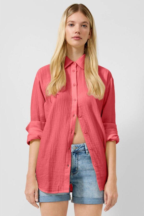 QS blouse koraalrood
